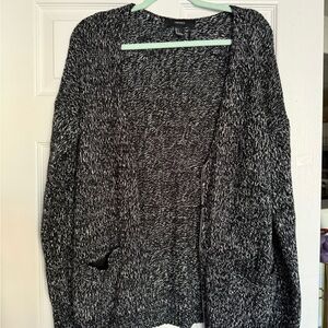 Women's Black and White cardigan
